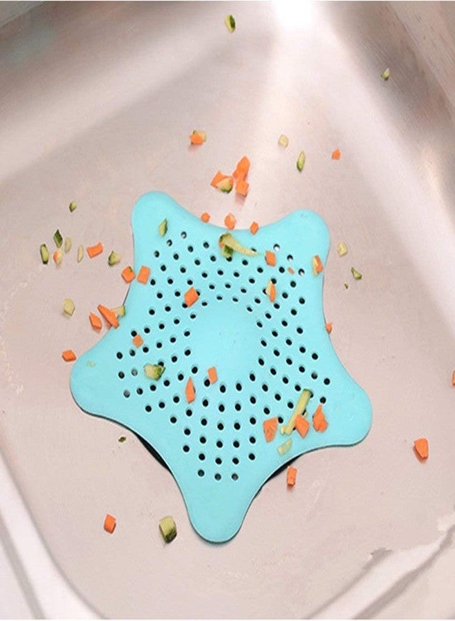 PIERCELL ENTERPRISE Piercell Starfish Hair Catcher Star Bathroom Drain Strainer Bathtub Shower Cover Trap strainers Protectors Filter for Kitchen(Pack of 1) Multicolour - Image 5
